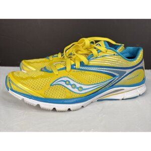Saucony Kinvara 4 Running Shoes Women’s Sz 9 Yellow Blue Neutral 4mm Performance